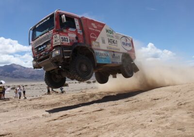 Racing truck during Dakar competition taking advantage on Piedrafita’s mobility solutions